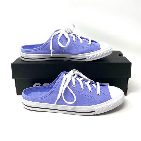 Converse CTAS Sneaker Womens Dainty Mule Slip Twiling Purple Canvas Size 571186C - Picture 6 of 11